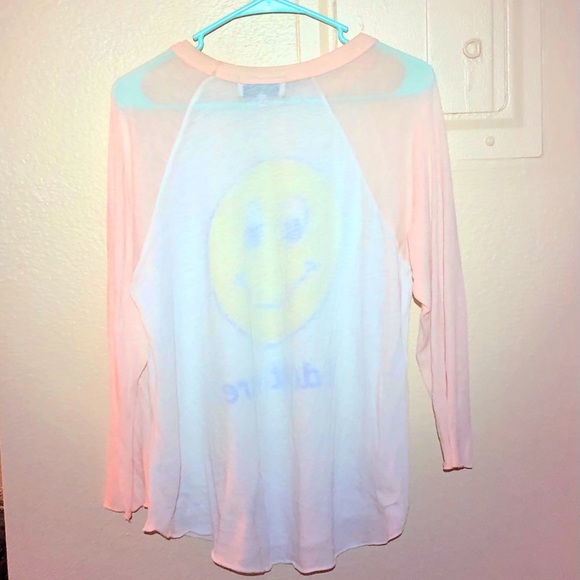 Wildfox Raglan ‘I don’t care’ tee - Picture 3 of 3